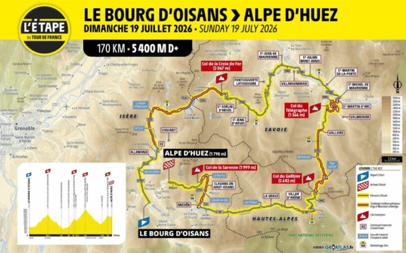 Cycling events 2026 in Alpe d&rsquo;Huez and road bike hire
