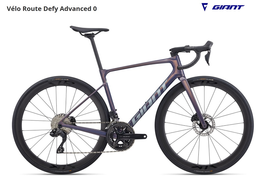 Giant Defy Advanced 0 road bike rental in Alpe d&rsquo;Huez